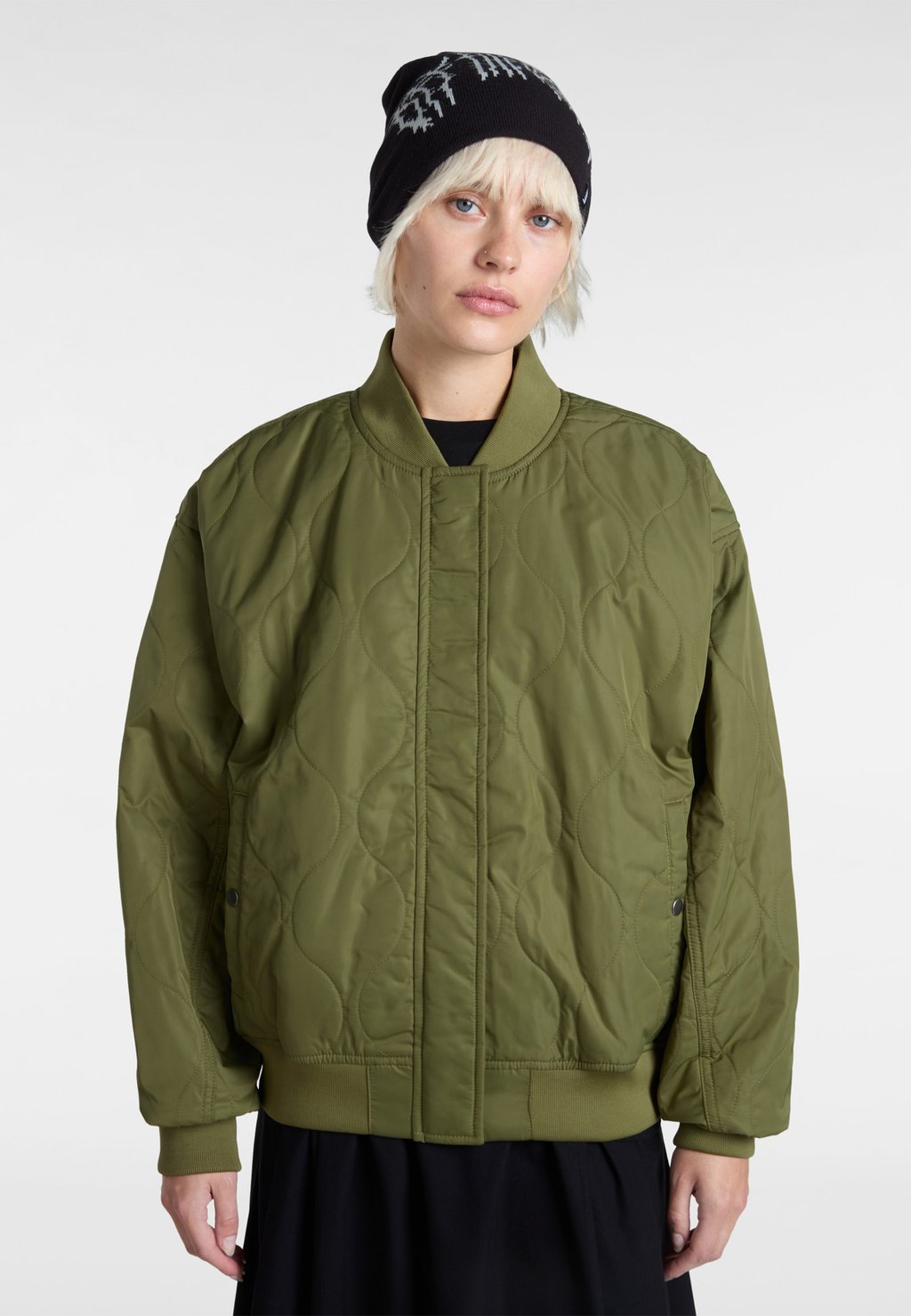 

Куртка-бомбер BENNETT QUILTED BOMBER Vans, зеленый