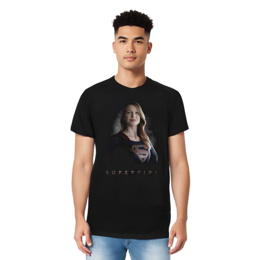 

Мужская футболка с коротким рукавом, высокий крой Supergirl, Black, Черный, Мужская футболка с коротким рукавом, высокий крой Supergirl, Black