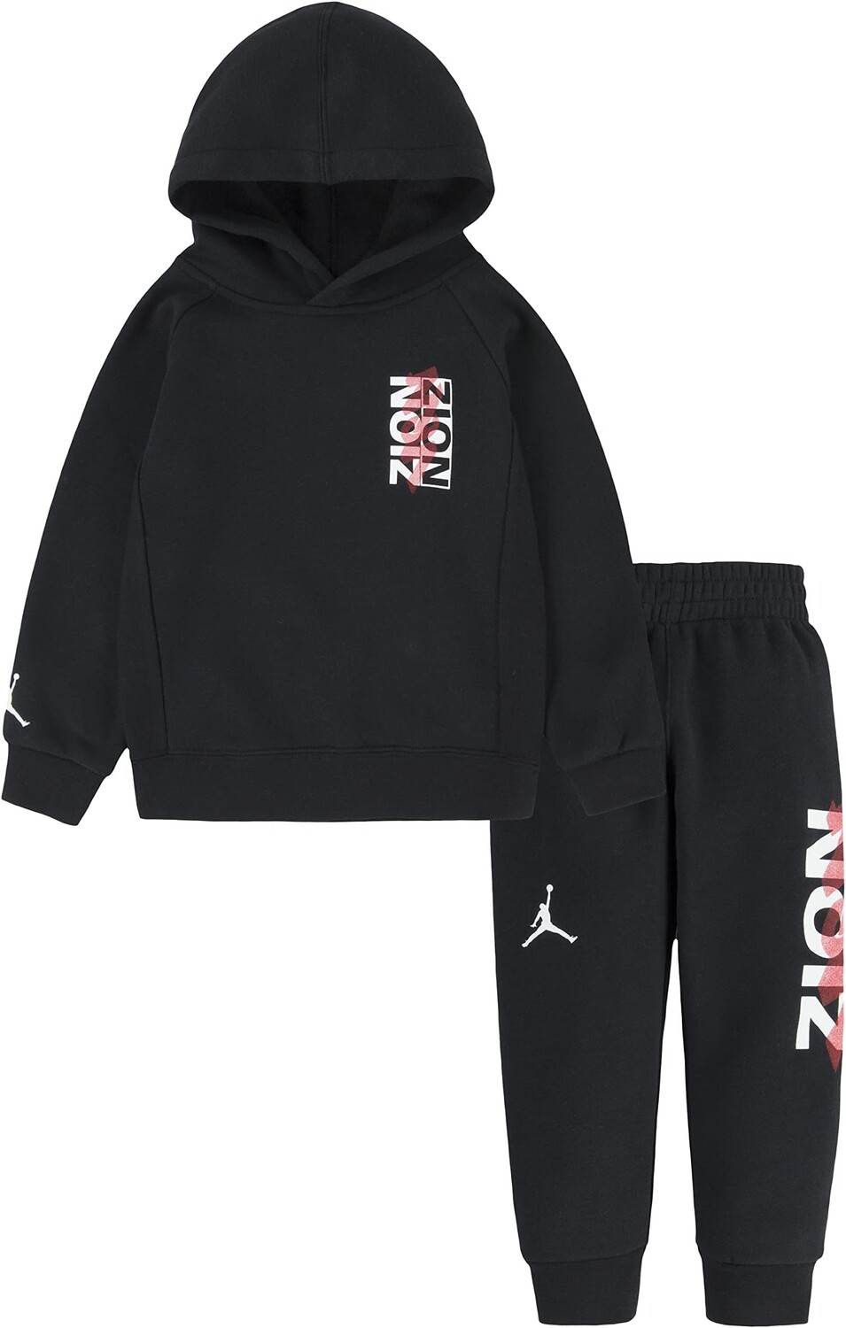 

Детский набор Jordan Zion Hoodie Pullover Set, черный