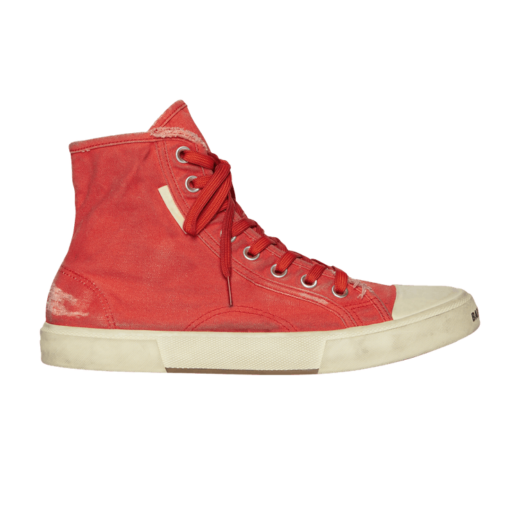 

Кроссовки Balenciaga Paris High 'Destroyed - Red', красный