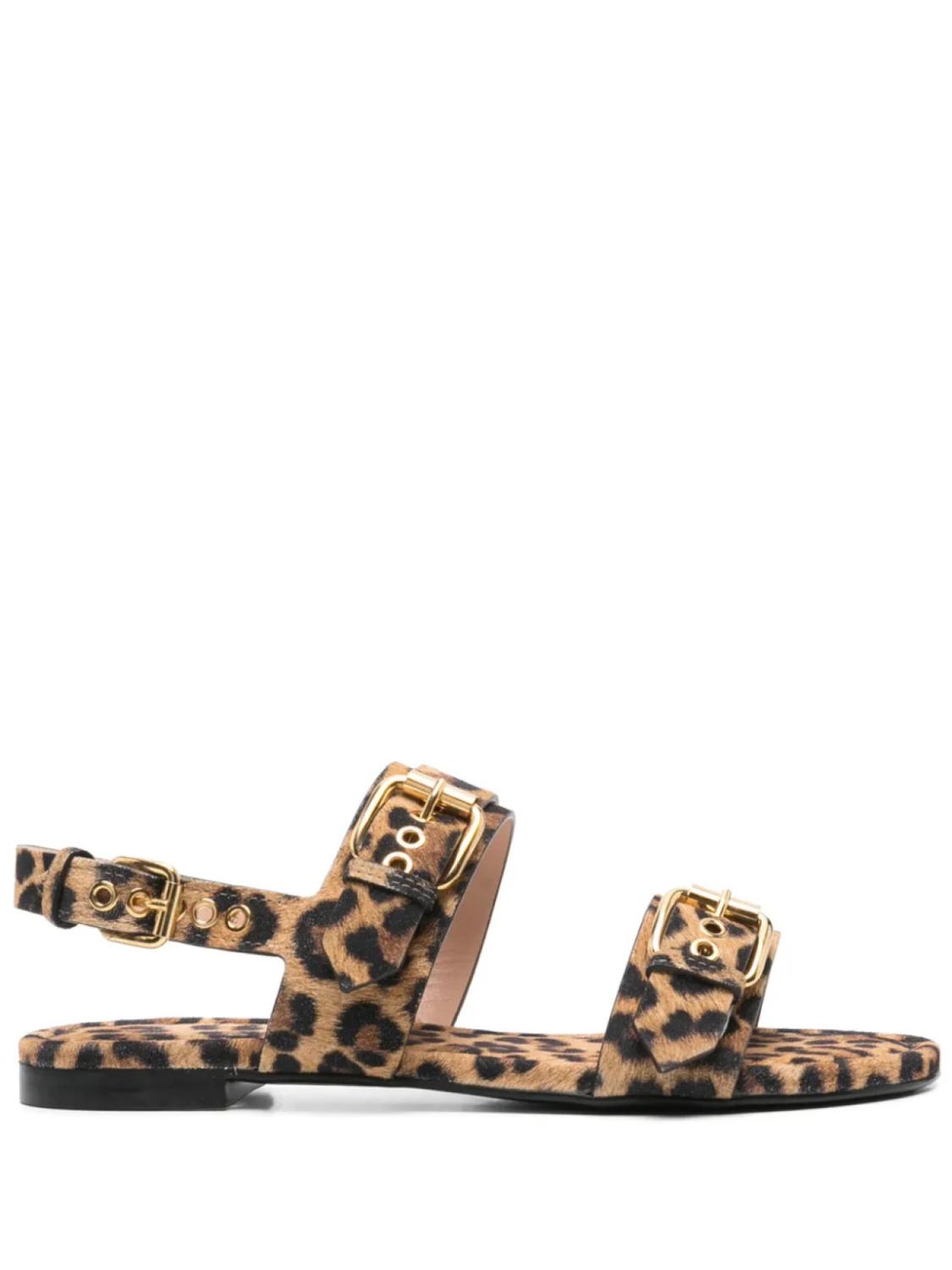 Сандалии AGL Summer Multi Buckles, коричневый