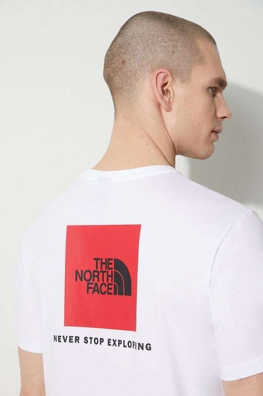 

Хлопковая футболка MS/S Redbox Tee The North Face, белый