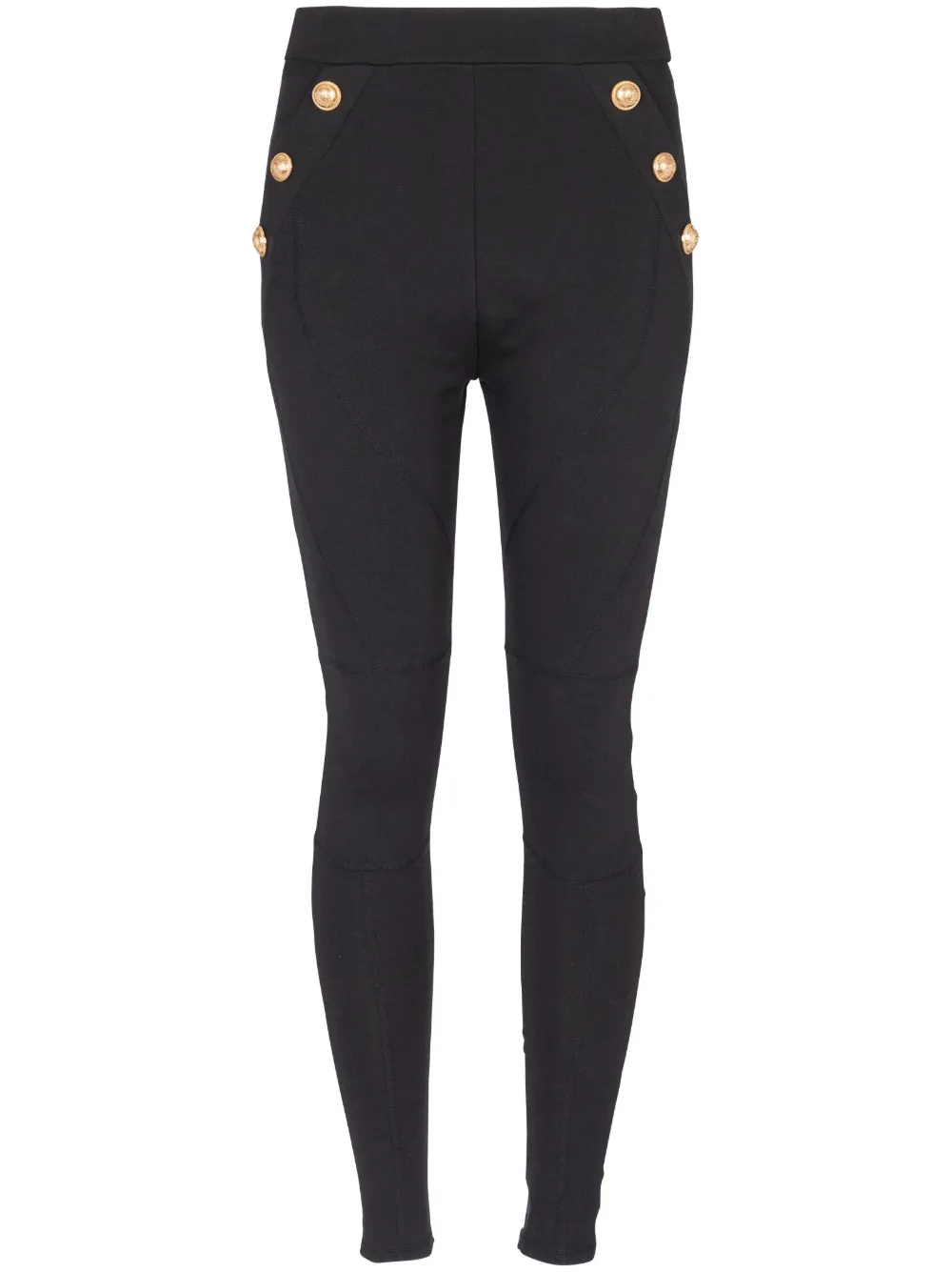 

Трикотажные леггинсы 6-Button BALMAIN, черный