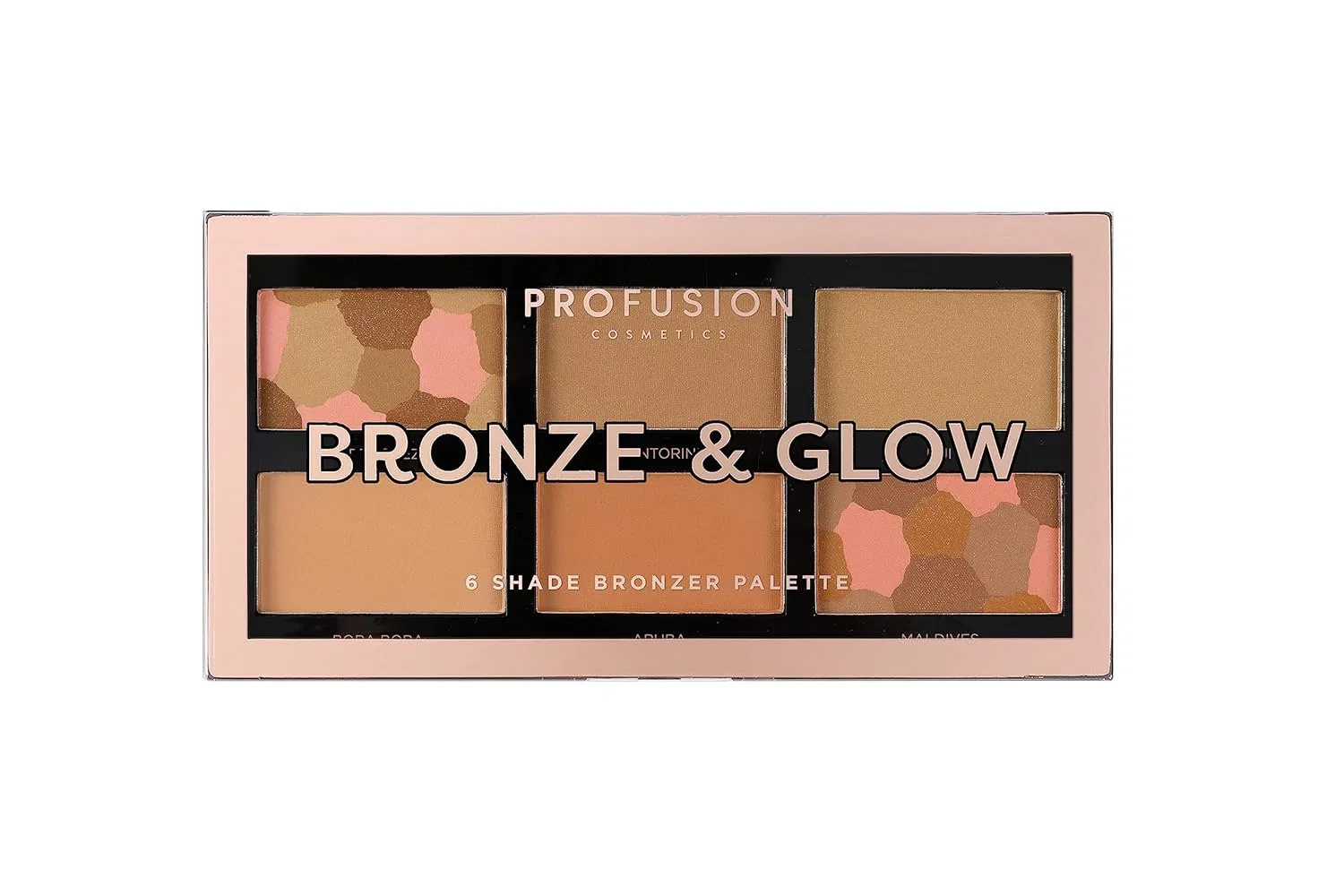 Палетка бронзеров и хайлайтеров «Bronze and Glow» от Profusion Cosmetics Profusion Cosmetics
