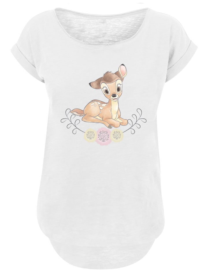 

Длинная футболка Disney Bambi Watercolor белого цвета F4NT4STIC, Белый, Длинная футболка Disney Bambi Watercolor белого цвета F4NT4STIC