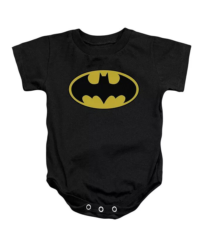 

Классический комбинезон с логотипом для девочек-малышей Batman, черный