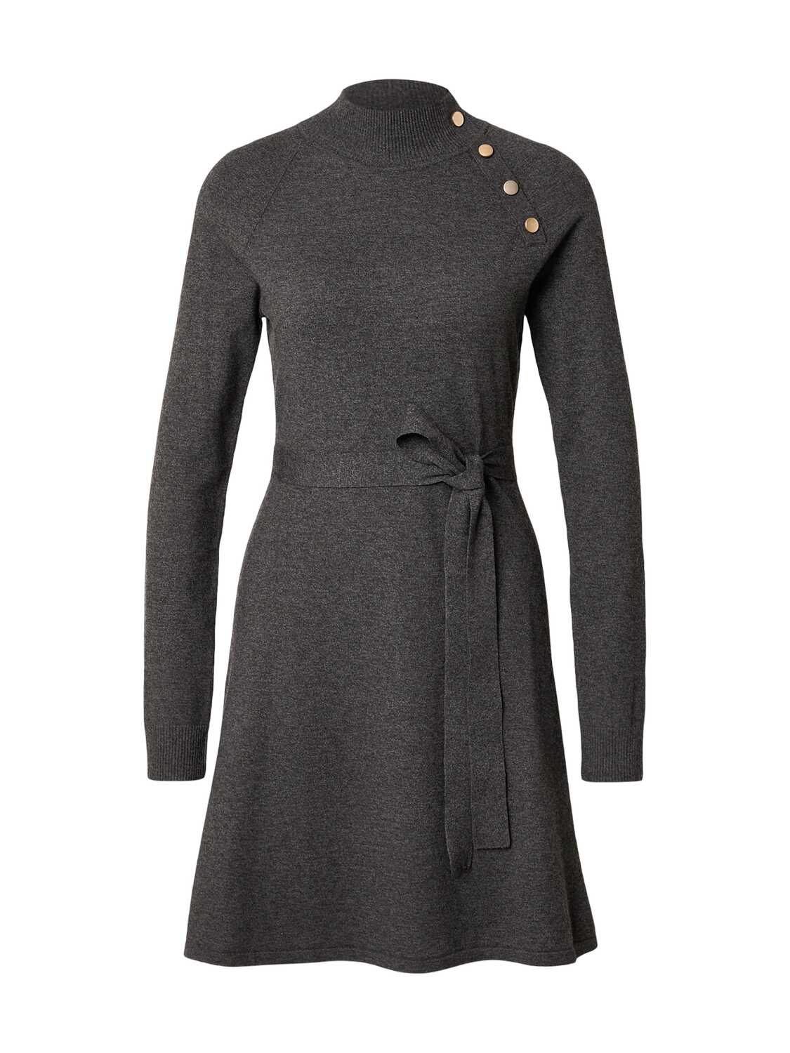 

ABOUT YOU Вязаное платье 'Fanny' в темно-сером цвете