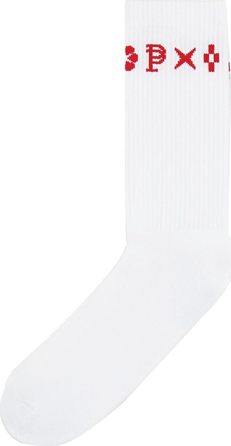 

Носки PURPLE BRAND Monogram Crew 'White', белый