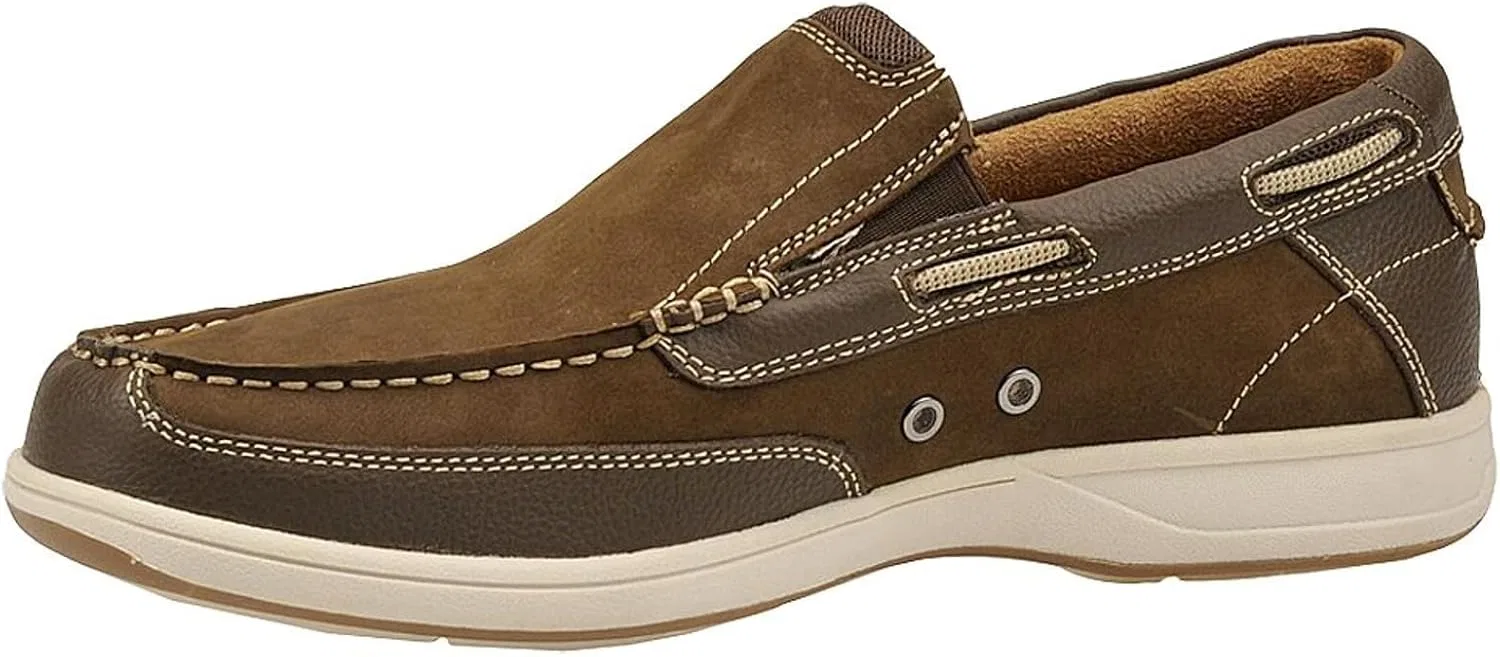 Мужские повседневные слипоны Florsheim Lakeside, Brown Nubuck Leather — фото 4