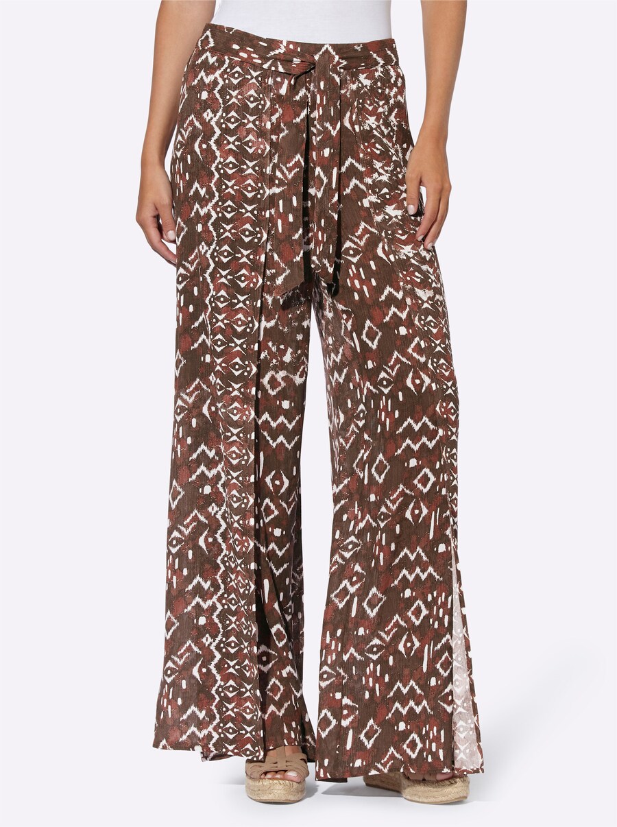 

Широкие брюки heine, каштаново-коричневый/темно-коричневый