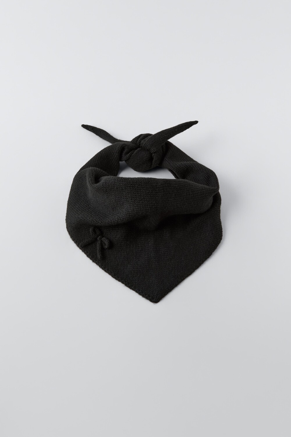 

Вязаный шарф ZARA, черный