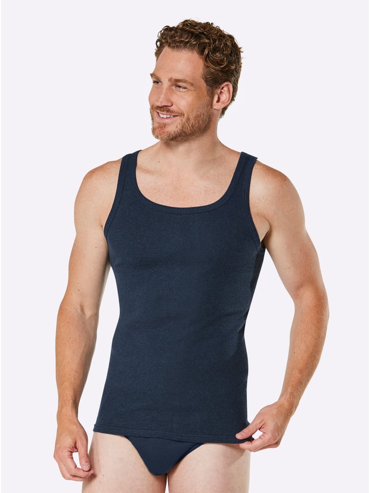 

WITT WEIDEN Нижняя рубашка темно-синего меланжа