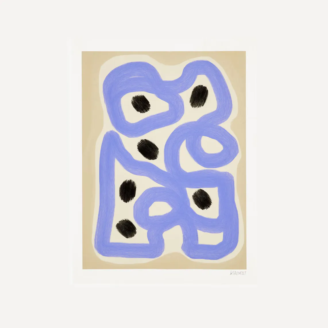 

The poster club Принт ячейки клуба плакатов, синий