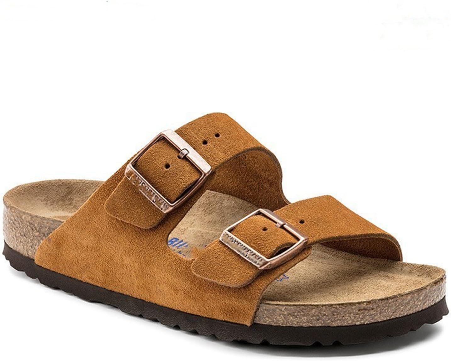 

Сандалии GHYUBYER для женщин и мужчин - летние шлепанцы - слайдеры с двумя регулируемыми пряжками - плоские сандалии из EVA с открытым носком и поддержкой свода стопы (Цвет: черно-коричневый, Размер: 36 EU)