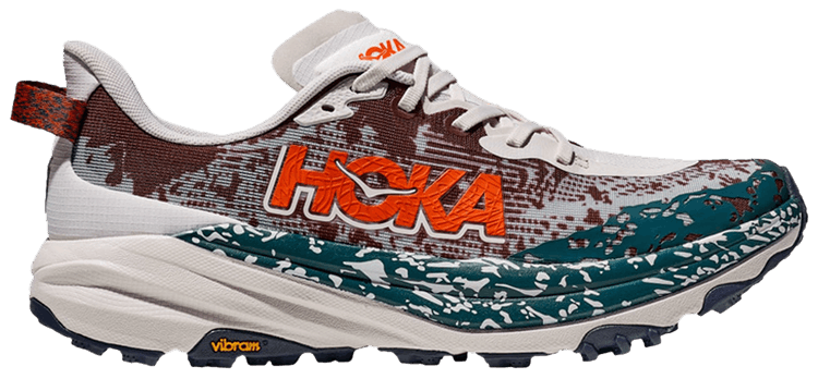 

Кроссовки HOKA Speedgoat 6 2E Wide 'Putty Blue Twilight', коричневый
