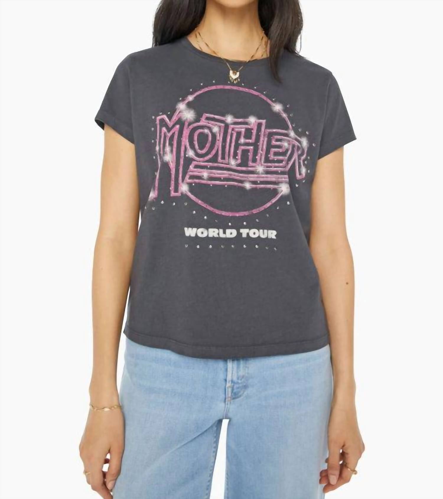 

Футболка Boxy Goodie Tee в мировом турне Mother, цвет world tour