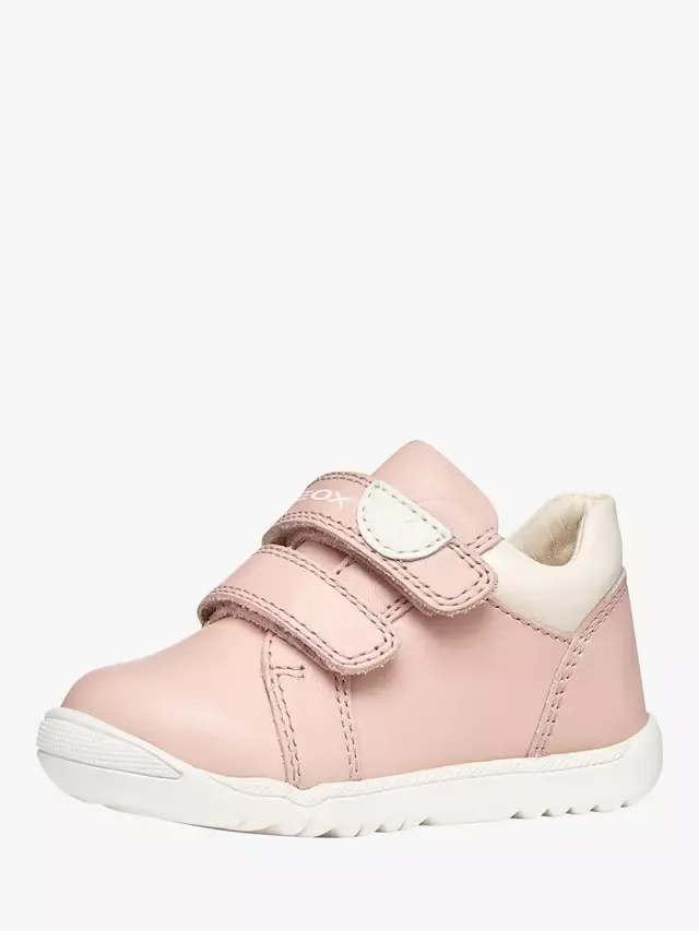 Детские кроссовки Baby Macchia Mid-Cut First-Steps, светло-розовый/светло-бежевый Geox — фото 2
