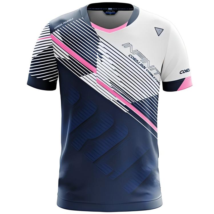 

CORALIAN Женская черная футболка для бадминтона