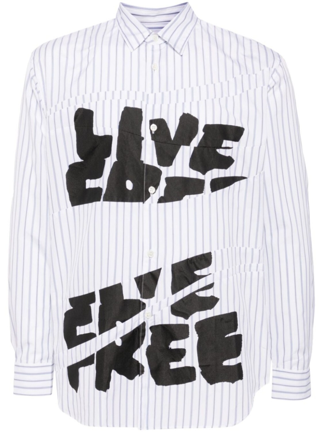 

Comme Des Garçons Shirt рубашка Free Curved в полоску, белый