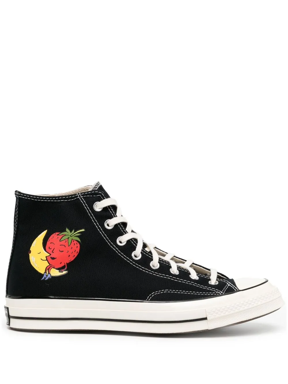 Высокие кеды с принтом Converse, черный