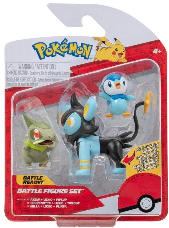 

Покемоны, Боевые фигурки, Эксью, Люксио, Пиплуп Pokemon