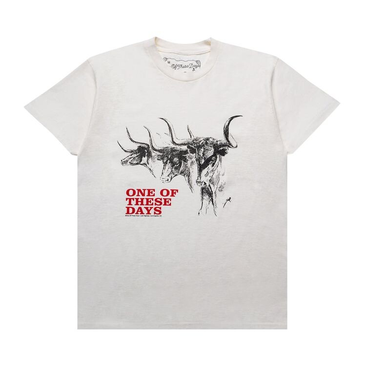 

Футболка One Of These Days Long Horn Short-Sleeve T-Shirt Bone, белый