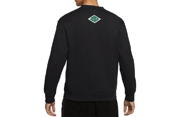 Толстовка Air Jordan Contrast Warm Basketball Sweater For Men Black, черный — фото 2
