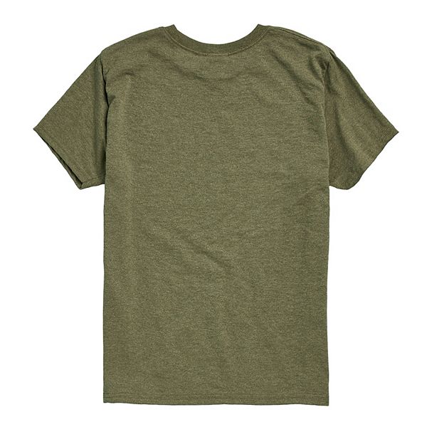 Футболка с принтом eagle для мальчиков 8-20 Licensed Character, Heather Military Green — фото 2