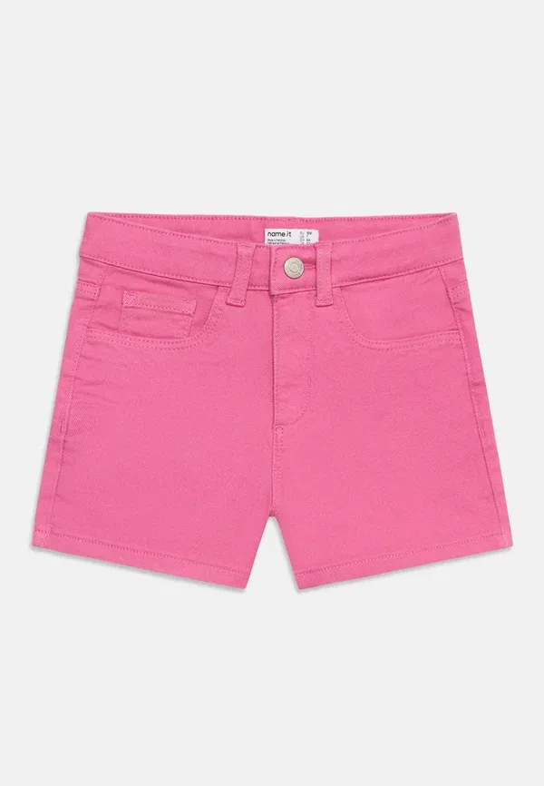 Шорты Name It Nkfrose mom twill shorts 1081 bk tb, клубничная луна — фото 3