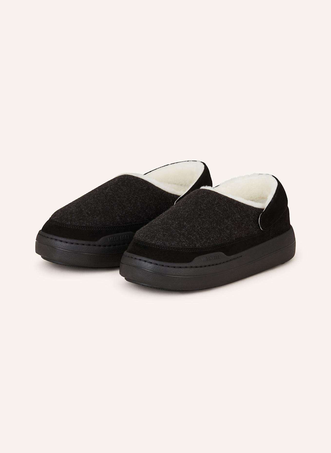 Парковые мюли из фетра Moon Boot, серый