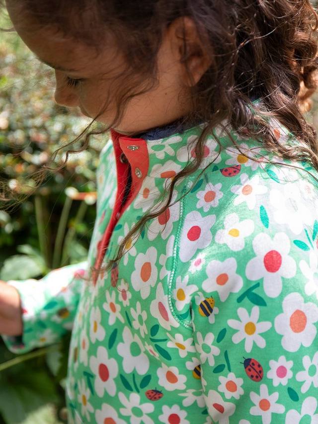 Детский уютный флисовый джемпер с цветочным принтом Frugi, Multi — фото 3