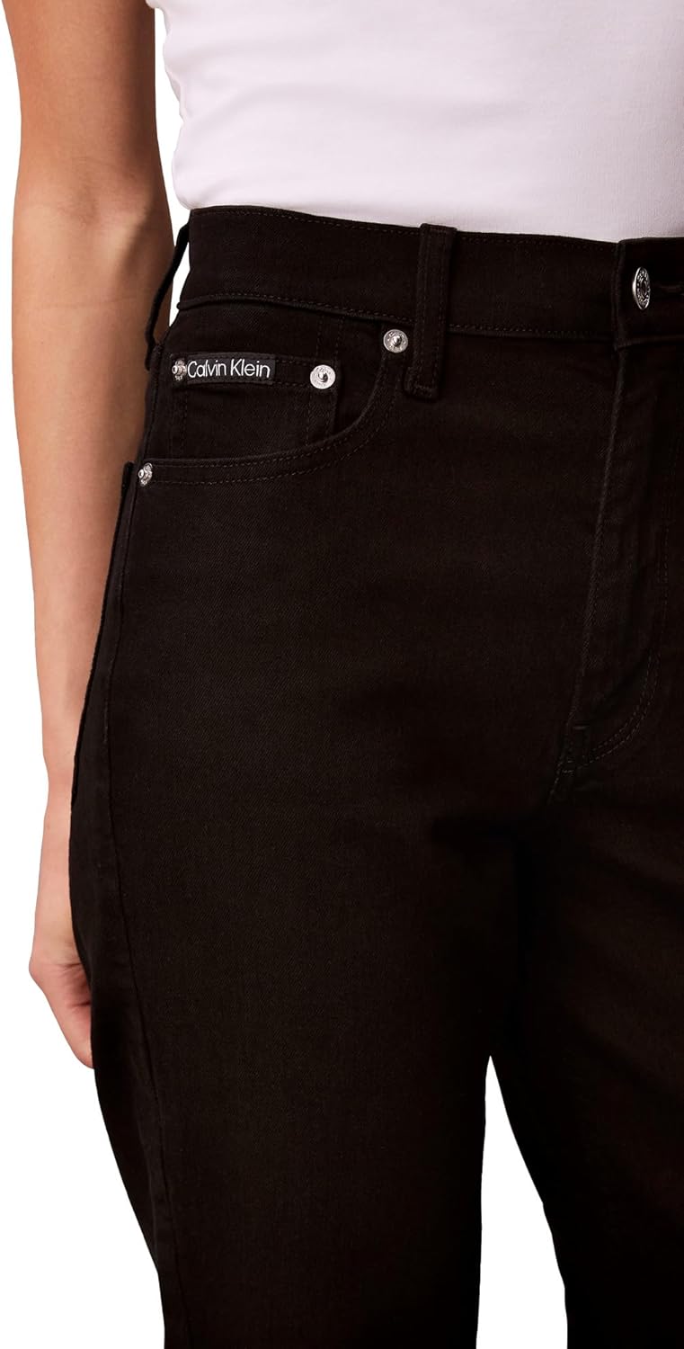 Женские джинсы Calvin Klein Bootcut с высокой талией, True Black — фото 3