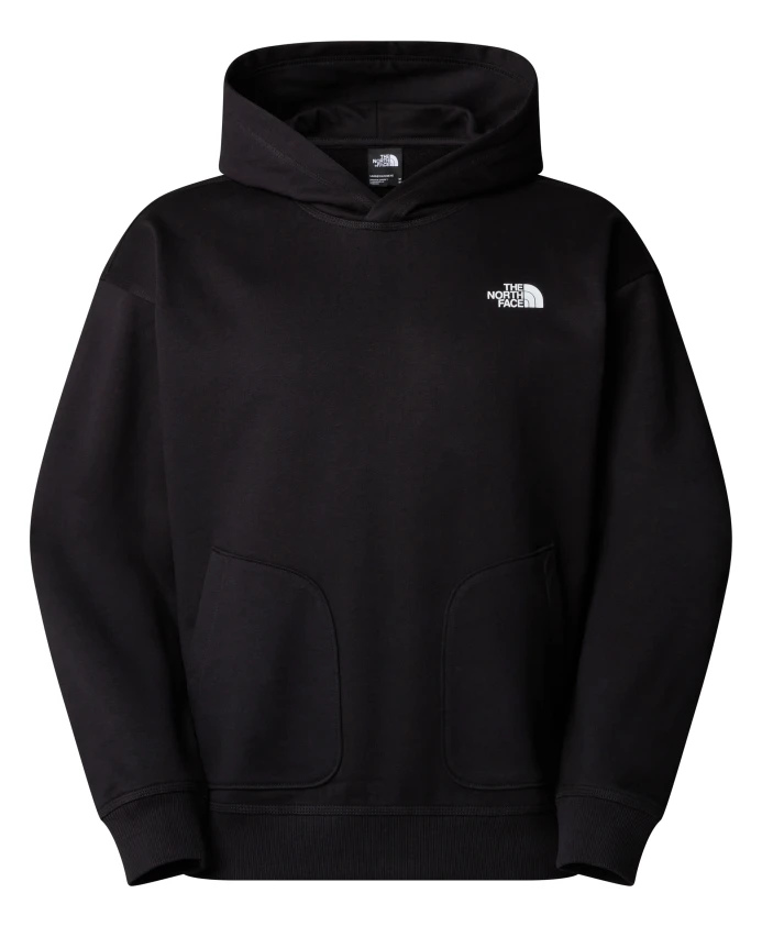 

Толстовка оверсайз с граффити The North Face, черный