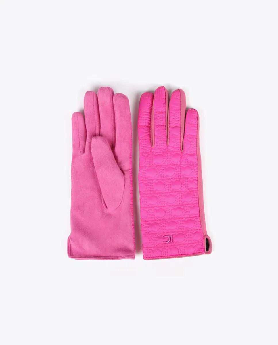 

Женские мягкие перчатки с буквами Lola Casademunt, цвет Fucsia