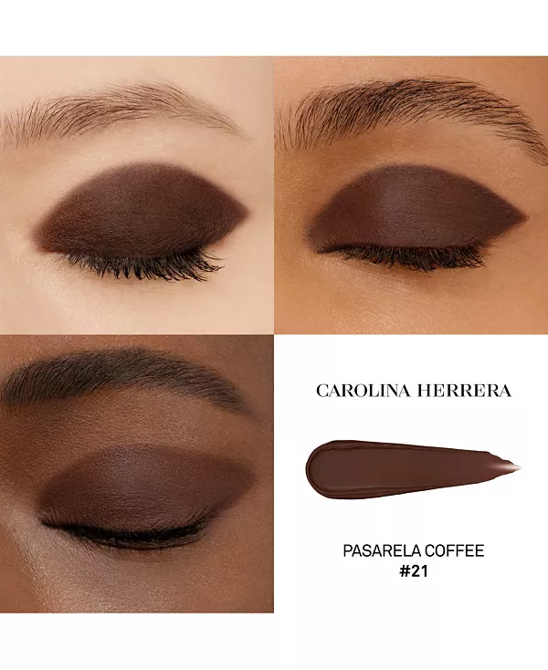 Шикарные тени для век Carolina Herrera, 21- pasarela coffee (matte) — фото 3