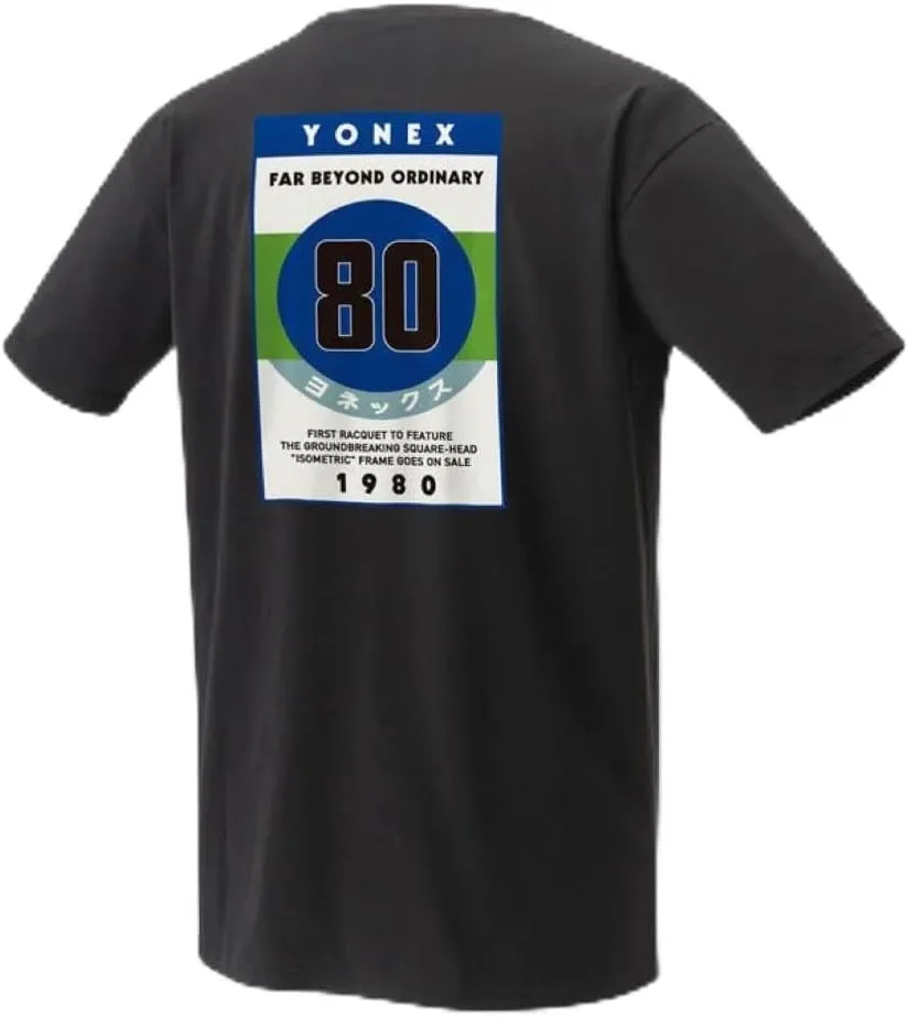 

Yonex 75th Anniversary Retro Line Unisex T-Shirt, Model 16561, 100% Cotton, дизайн Far Beyond Ordinary 1980