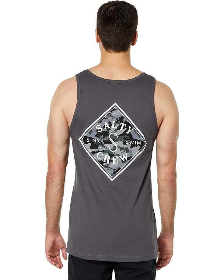 

Топ Salty Crew Tippet Lineup Tank, угольный