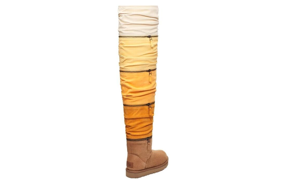 Сапоги женские каштановые многоцветные Ugg — фото 3