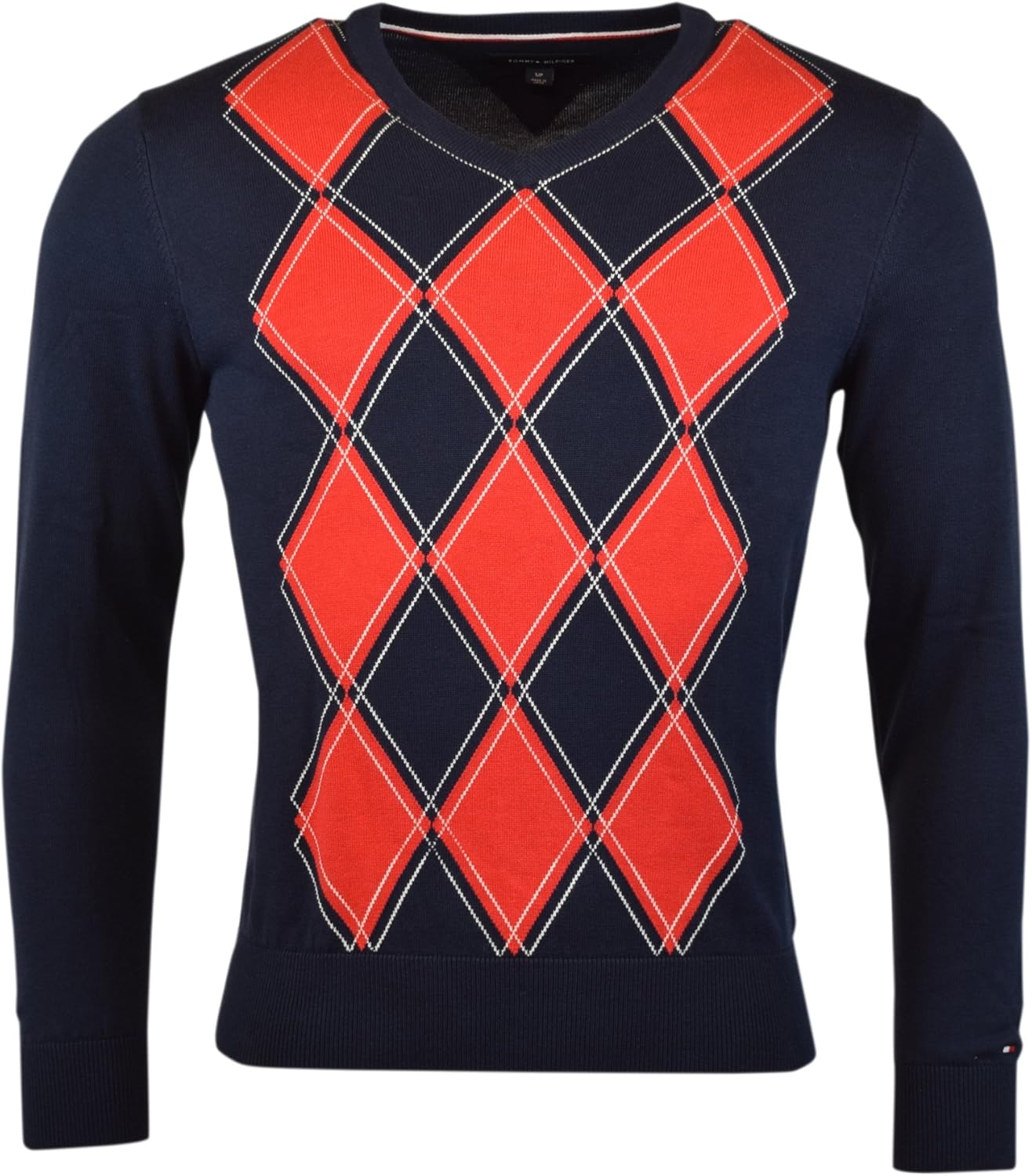 

Мужской свитер Tommy Hilfiger с ромбами, Navy