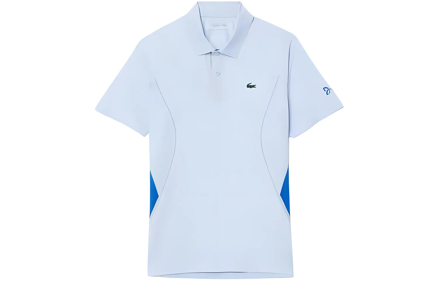 Футболка-поло Lacoste Djokovic Collaboration мужская, прямой крой, Phoenix синий