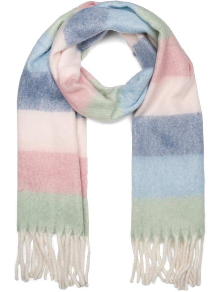 

Шарф styleBREAKER Web, цвет lindgrün-blau-creme-rose