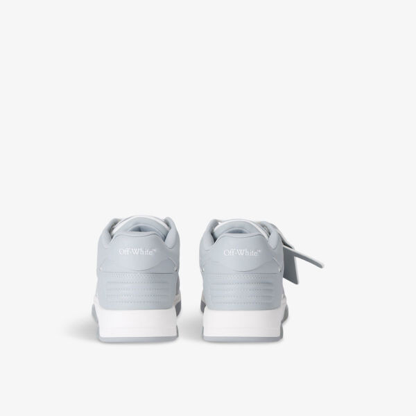 Кроссовки кожаные низкие для выхода из офиса Off-White C/O Virgil Abloh, серый — фото 4