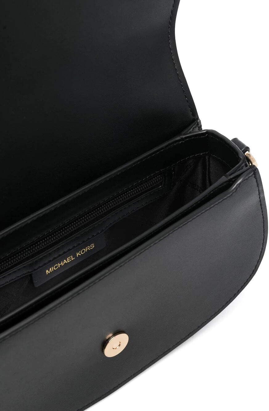 

Сумка-мессенджер Mila East West средней длины из кожи Michael Michael Kors, черная