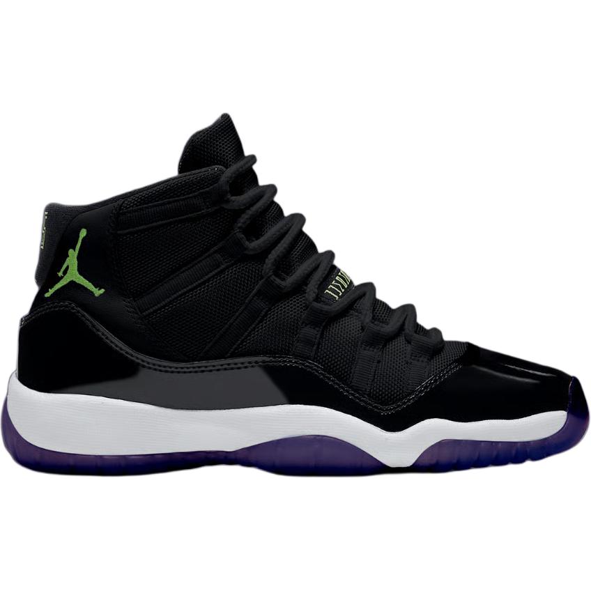 Jordan Air 11 нескользящие устойчивые к истиранию высокие детские баскетбольные кроссовки Black для подростков — фото 4