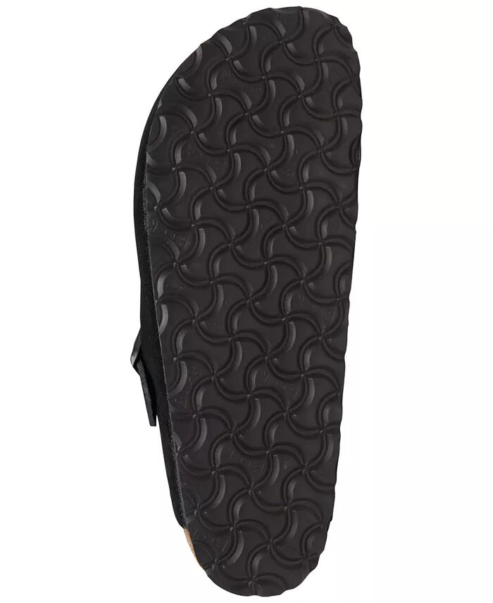 Женские замшевые кожаные сабо Boston Soft Footbed от Finish Line Birkenstock, черный — фото 4