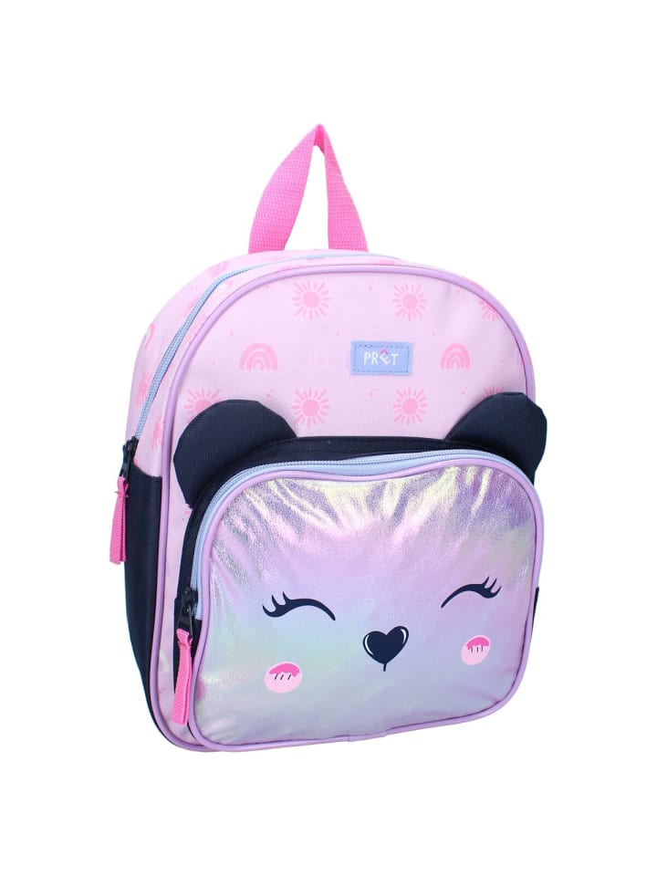 

COFI 1453 Prêt Rucksack Giggle - Симпатичный детский рюкзак с изображением кошачьей мордочки, розовый