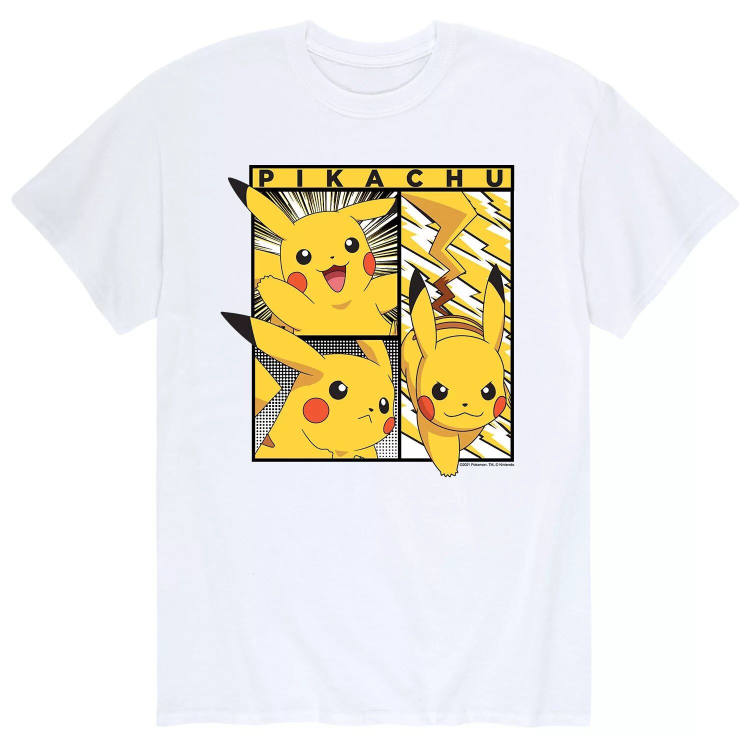 

Мужская футболка Pokemon Pika Poses Licensed Character