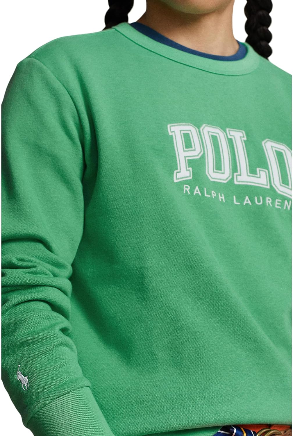 POLO RALPH LAUREN мужской логотип флис свитшот, Green — фото 3