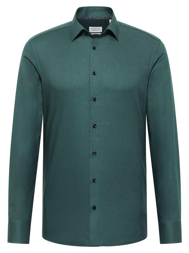 

Рубашка Eterna Hemd SLIM FIT, темно-зеленый