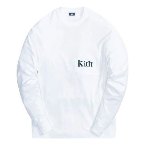 

Толстовка long-sleeve quinn tee 'white' Kith, белый